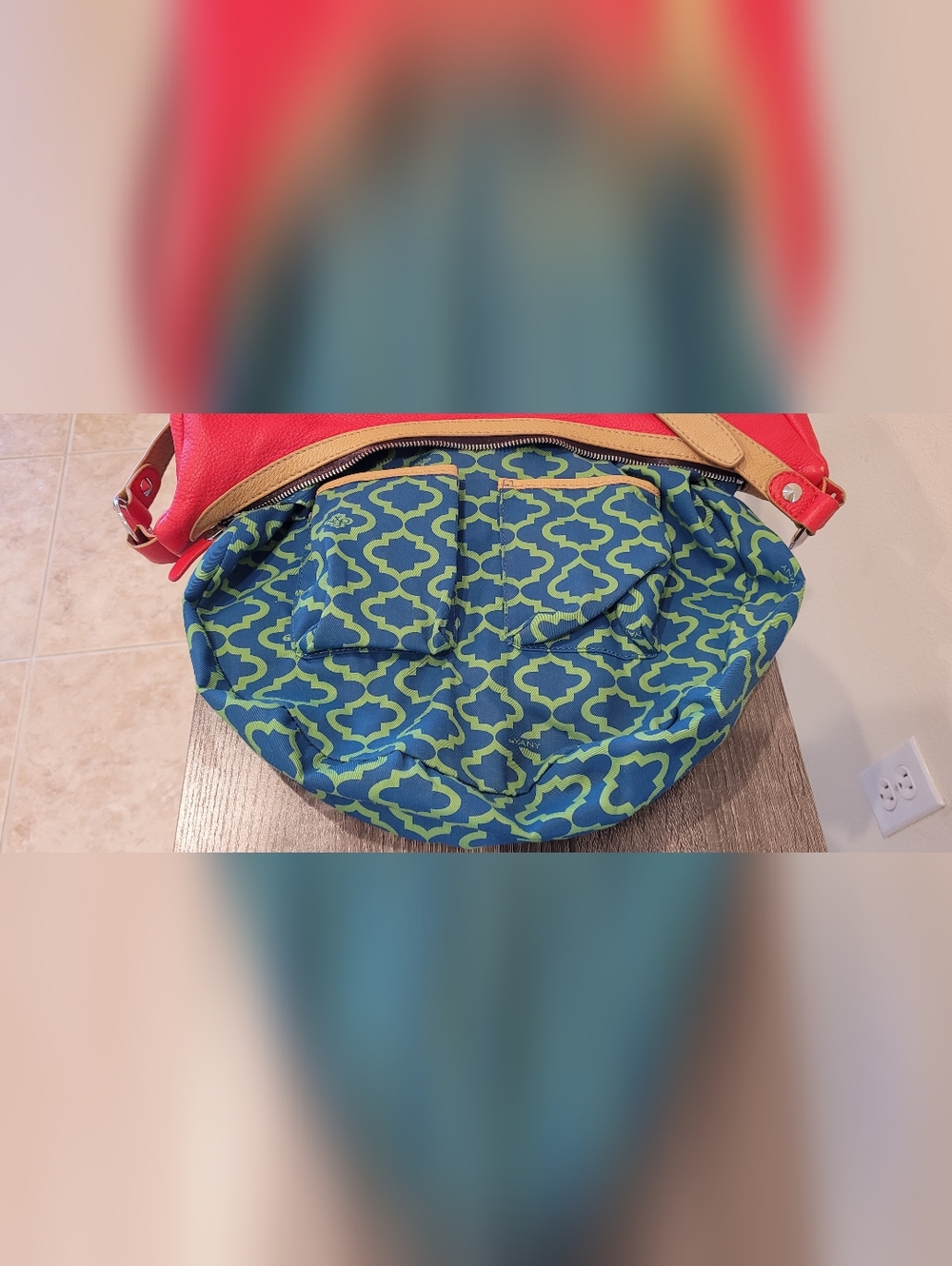 ORYANY EMME Hobo Red Leather Half Mood Bag - Picture 8 of 16